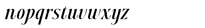Dh Nottera Elegance Semi Bold Italic Font LOWERCASE