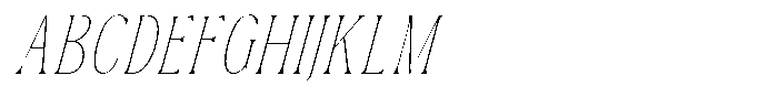 Dh Nottera Elegance Thin Italic Font UPPERCASE