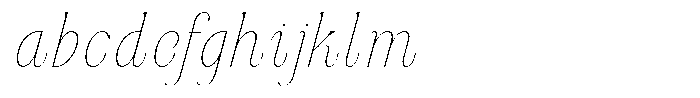Dh Nottera Elegance Thin Italic FONT