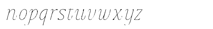 Dh Nottera Elegance Thin Italic Font LOWERCASE