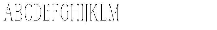 Dh Nottera Elegance Thin Font UPPERCASE
