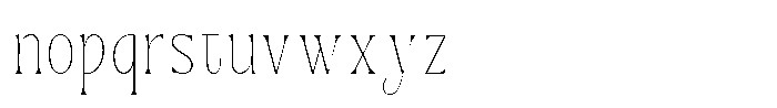 Dh Nottera Elegance Thin Font LOWERCASE