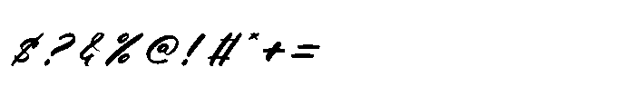 Dhaily Cluter Italic Font OTHER CHARS
