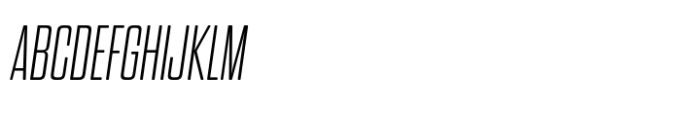 Dharma Gothic Rounded M ExtraLight Italic Font UPPERCASE