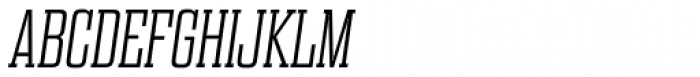 Dharma Slab Expanded ExtraLight Italic Font UPPERCASE