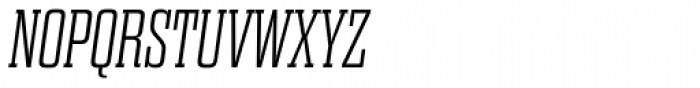 Dharma Slab Expanded ExtraLight Italic Font UPPERCASE