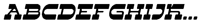Dhefani Italic Font UPPERCASE