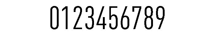 DIN Cond Font OTHER CHARS