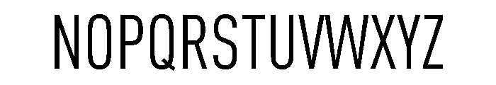 DIN Cond Font UPPERCASE