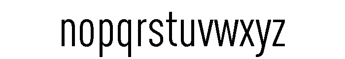 DIN Cond Font LOWERCASE