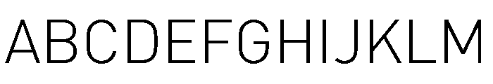 DIN Light Font UPPERCASE