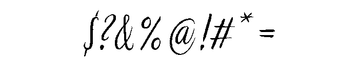 Dickens Tale Italic Font OTHER CHARS