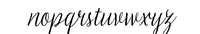 Dickens Tale Italic Font LOWERCASE