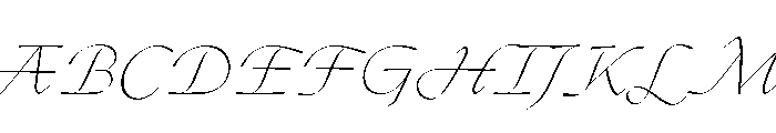 Dickens Tale Thin Italic Font UPPERCASE