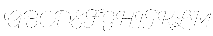Dickens Tale Thin Font UPPERCASE