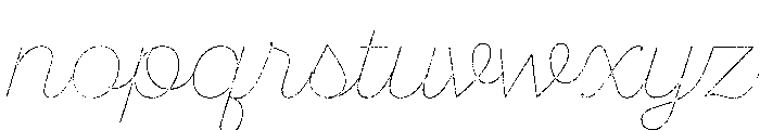 Dickens Tale Thin Font LOWERCASE