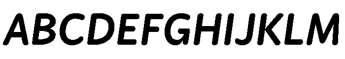 Didactica Black Italic Font UPPERCASE