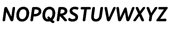 Didactica Black Italic Font UPPERCASE