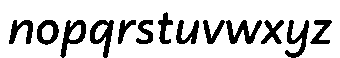 Didactica Bold Italic Font LOWERCASE