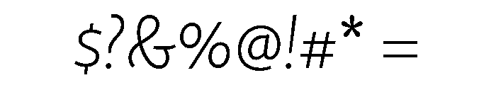 Didactica Extra Light Italic Font OTHER CHARS