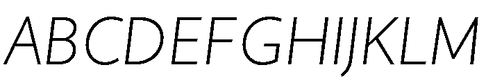 Didactica Extra Light Italic Font UPPERCASE