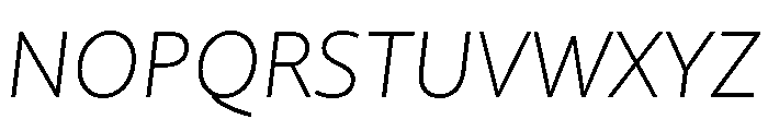 Didactica Extra Light Italic Font UPPERCASE
