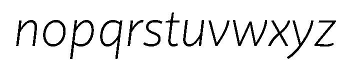 Didactica Extra Light Italic Font LOWERCASE