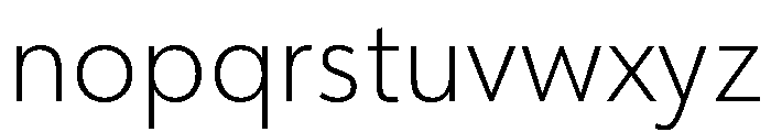 Didactica Extra Light Font LOWERCASE