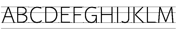 Didactica Guidelines Regular Font UPPERCASE