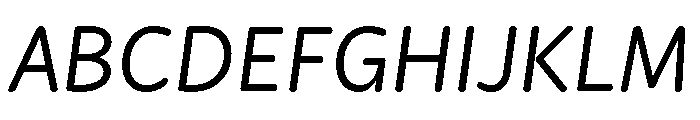 Didactica Medium Italic Font UPPERCASE