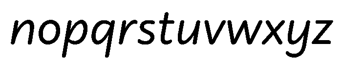 Didactica Medium Italic Font LOWERCASE
