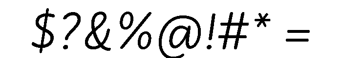 Didactica Regular Italic Font OTHER CHARS