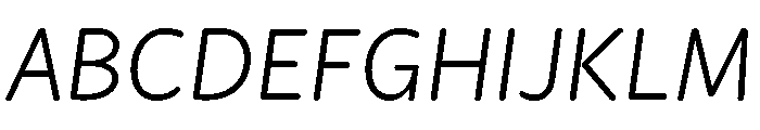 Didactica Regular Italic Font UPPERCASE