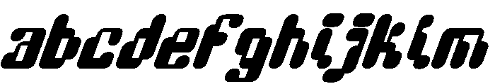 DigiBop Italic Font UPPERCASE