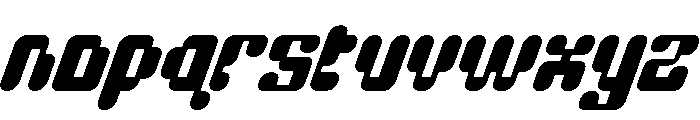 DigiBop Italic Font LOWERCASE