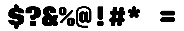 Digibop Heavy Font OTHER CHARS