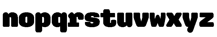 Digibop Heavy Font LOWERCASE