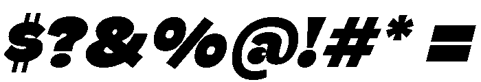 Dilemma Variable Heavy Italic Font OTHER CHARS