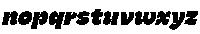 Dilemma Variable Heavy Italic Font LOWERCASE