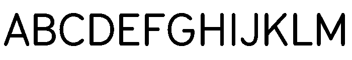 Din 2014 Rounded Variable Medium Font UPPERCASE