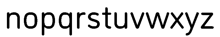 Din 2014 Rounded Variable Regular Font LOWERCASE
