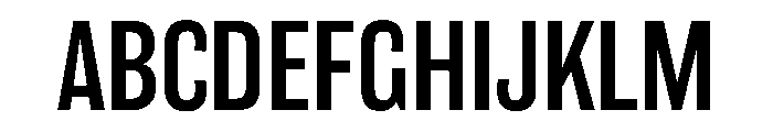 Din Condensed Variable Light Font UPPERCASE