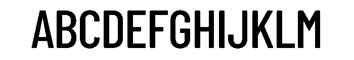 Din Condensed Variable Medium Font UPPERCASE