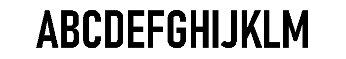 Din Condensed Variable Semibold Font UPPERCASE