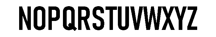 Din Condensed Variable Semibold Font UPPERCASE