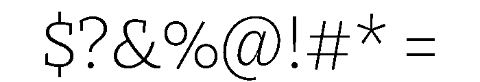 Directa Serif Variable Extra Light Font OTHER CHARS
