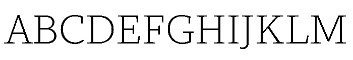 Directa Serif Variable Extra Light Font UPPERCASE