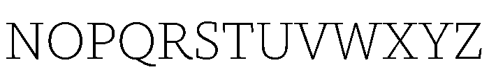 Directa Serif Variable Extra Light Font UPPERCASE