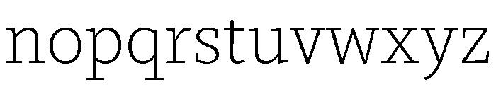 Directa Serif Variable Extra Light Font LOWERCASE