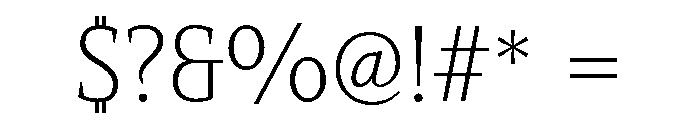 Directa Serif Variable Thin Font OTHER CHARS